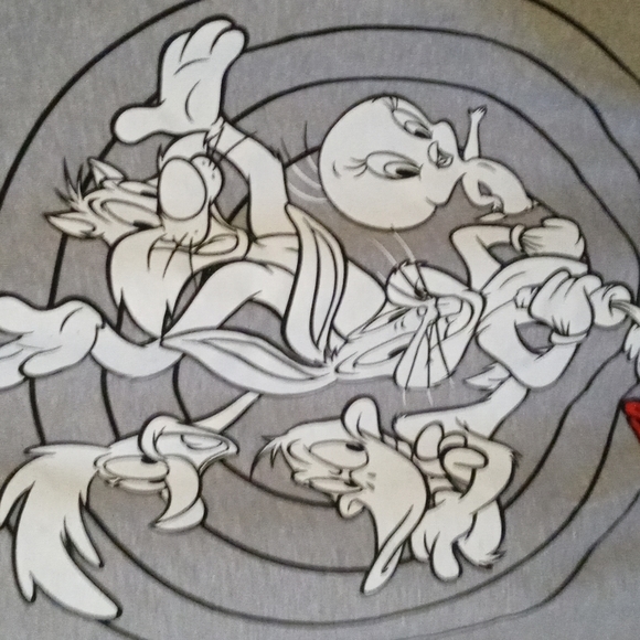 Wb LOONEY TUNES MENS GREY SHIRT XL - Picture 3 of 9